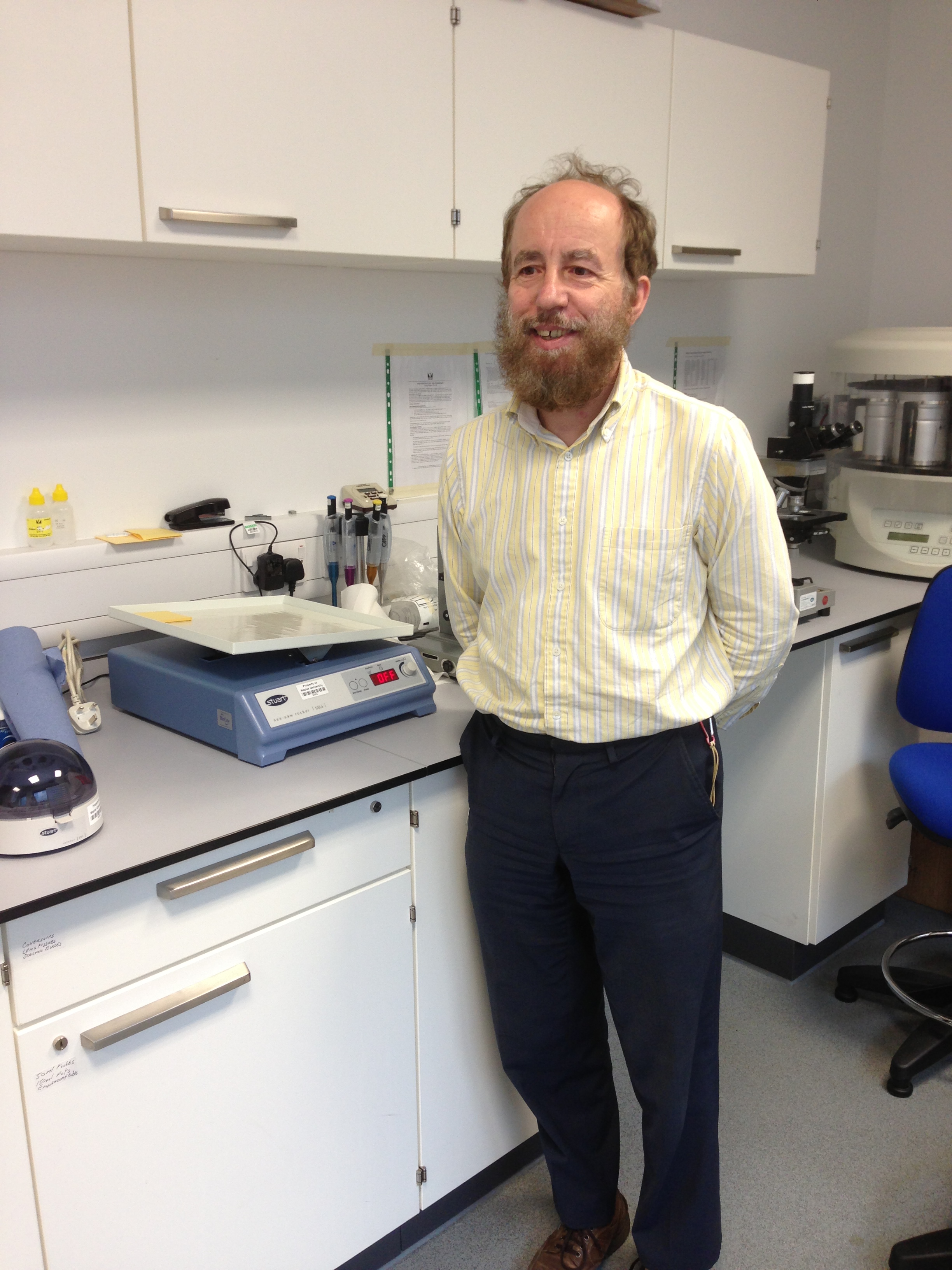 Chris Edmans Senior Technician in the Institute of Life Sciences at Edinburgh Napier University UK