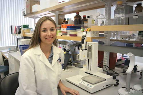 Danielle Stephens, manager of the Forsyth Institute Luminex Core facility