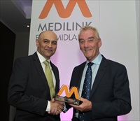 Dr Nik Kotecha of Morningside Pharmaceuticals with Peter Lister, SLS