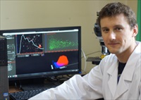 Dr Pawel Stelmachowski of the Jagiellonian University in Krakow with NanoSight LM10 NTA system