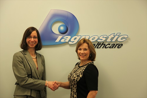 Liat Karni, managing director of Diagnostic Healthcare (left) with Julie Burnage, director and founder of Ultrasound Now.