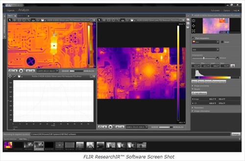 ResearchIR thermal imaging camera control and analysis software
