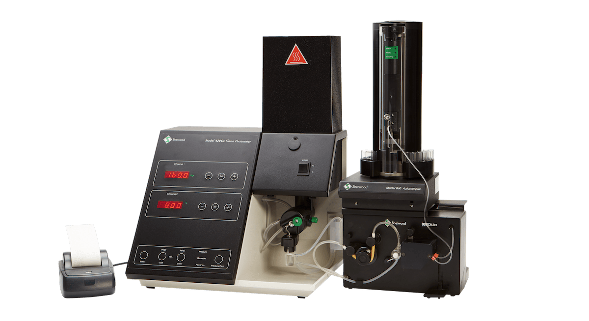 M420Cs Flame Photometer with Caesium Internal Reference