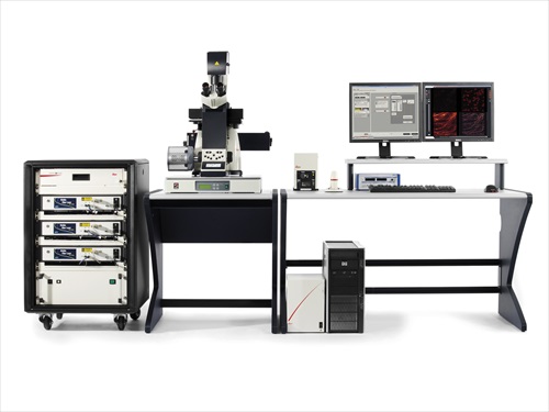 The Leica SR GSD 3D super-resolution system for 3D localization microscopy attains a resolution of 20 nanometers in x and y and up to 50 nanometers in z direction