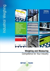 New Catalog Presents Expert Solutions for Industrial Weighing Applications