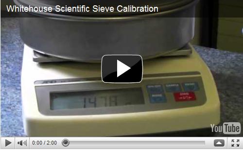Whitehouse Scientific Sieve Calibration video