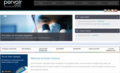 New Porvair Sciences website