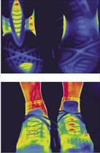 Adidas has used infrared thermography to help develop a new generation of sports shoes featuring ventilated ClimaCool2™ technology FLIR ThermaCAM SC 3000 thermal imaging camera