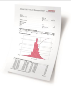 Evaluation of a particle size distribution